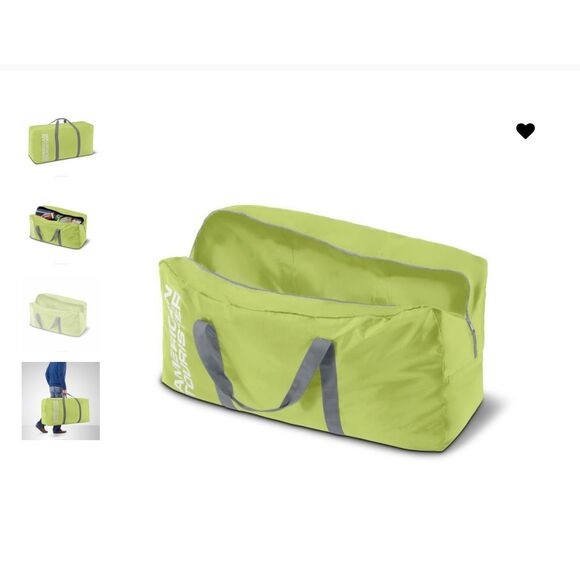 American Tourister Tote-A-Fun Duffel Celery Green NEW - Picture 3 of 6